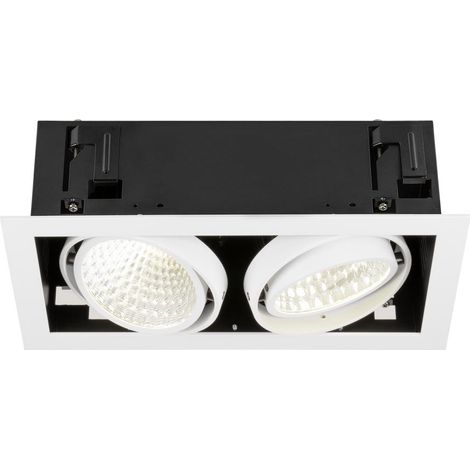 Encastré de plafond KADUX double 4000 K DALI 2 Touch 30° blanc - SLV - 1008573