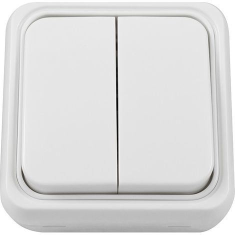 INTERRUTTORE DOPPIO A PARETE - 10 A