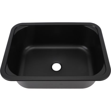 Évier de Salle de Bain Rectangulaire pour Camping-car, évier de Lavabo Simple à Encastrer en Acier Inoxydable 304, évier de Cuisine de Camping-car, capacité de 12 L 15 X 11 X 5,7 (1/5)