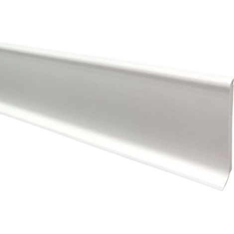 Plinthe souple adhésive en PVC, Colle sèche haute qualité, différents Coloris, Blanc, Gris, Dimensions au choix, MadeInNature - Blanc - 40 ML.
