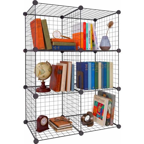 Cube Shelf Set - Modular Metal Wire Storage Cubes (1/5)