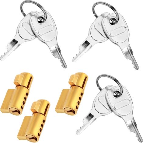 3 Pièces Cadenas Remorque avec 6 Clés,Antivol pour Tete Tête d'Attelage Antivol pour Attelage de Remorque Cadenas Remorque Verrouillage à Fiche 50mm (1/5)