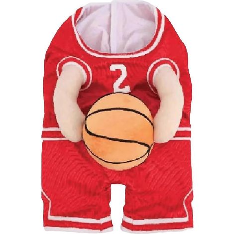 Hunde-Basketballspielerkostüm mit Ball, ARed