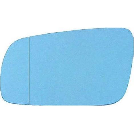 Verre de rétroviseur gauche bleu asphérique grand modèle Audi A6 1994-1997