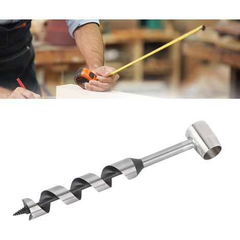 Outils de bushcraft, clé hélicoïdale manuelle pour percer facilement le bois - clé à molette et outils de bushcraft parfaits pour le camping et le travail du bois - foret à bois écossais avec étui en (1/5)