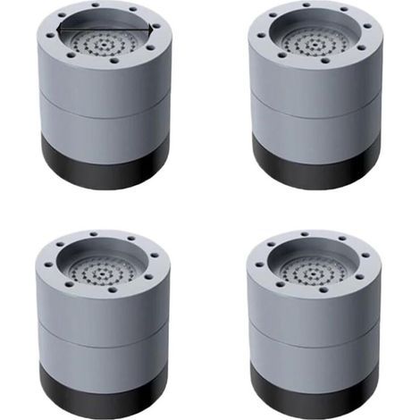 Tampons À Pied Machine À Laver 4 Pièces Universal Tapis Anti-Vibration pour Machine à Laver - Caoutchouc Antidérapant Coussinets/Pieds Stabilisateur Piédestal pour Machines à Laver Séchoirs et Meubles (1/5)
