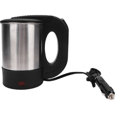 Bouilloire électrique portable pour voiture - Bouilloire de voiture 500 ml, chauffe-eau 12 V, tasse de voyage chauffante en acier inoxydable, chauffe-tasse à café pour voiture avec chargeur 12 V CC po (1/5)
