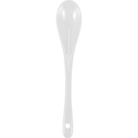 Lot de 5 cuillères à œufs en porcelaine blanche, cuillères en céramique, cuillères à café, cuillères à dessert, cuillères de service HUO (1/5)