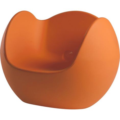 Blos Arancione originale slide di design per giardino esterno interno colorata moderna polietilene made in Italy sedia seduta poltrona (1/4)