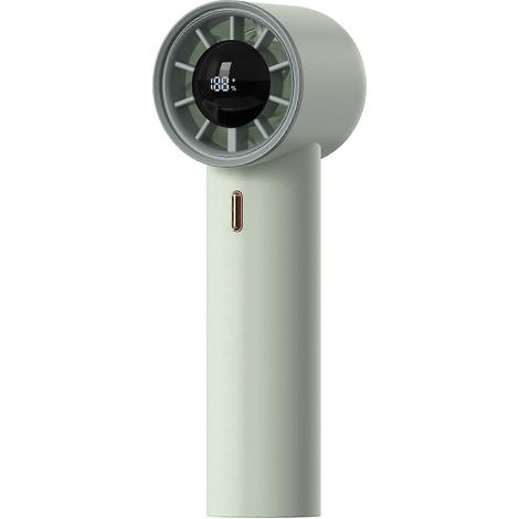 Ventilateur portatif haute vitesse avec affichage numérique intelligent (vert) (1/4)