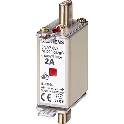 Siemens 3NA7814 Inserto fusibile Misura fusibile = 000 35 A 500 V/AC, 250 V/DC 3 pz.