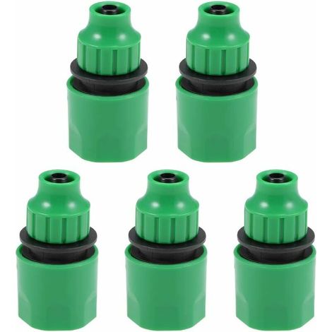 Adattatore per tubo flessibile con connettore rapido, diametro interno 8 mm, raccordo per tubo per sistema di irrigazione da giardino, 5 pezzi