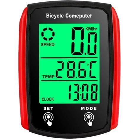 Ordinateur de vélo sans fil Bluetooth GPS Ordinateur de cyclisme avec étanchéité IP67, compteur de vitesse LCD Odomètre automatique Accessoires de cyclisme en temps réel Piste de vitesse anglais (1/5)