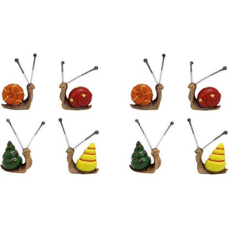 Mini sculpture d'escargot, décoration bonsaï, artisanat en résine pour la maison, décoration extérieure, décoration de jardin (1/5)