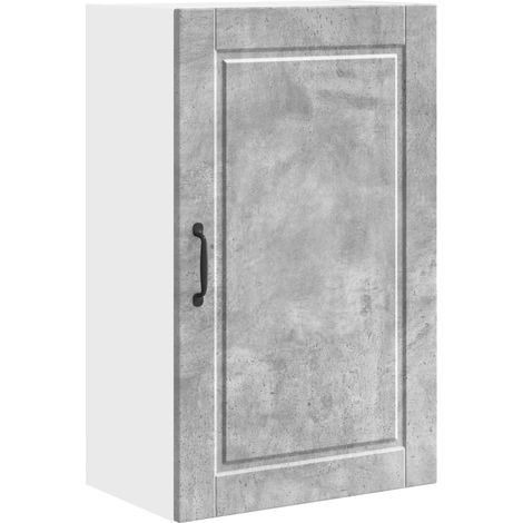 Maison Exclusive - Armadietto a muro PORTO Grigio cemento 50 x 31 x 80 cm (1/5)
