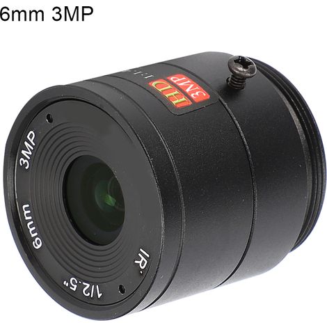 TOIVIZE-Objectif CCTV pour Caméra 6mm 3MP HD F1.4 Format 1/2.5 Monture CS。Objectif CCTV pour Caméra 6mm 3MP HD F1.4 Format 1/2.5 Monture CS (1/4)