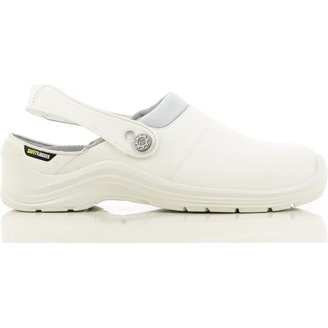 Leichter Küchenclog CORTINA Cortado - Weißes Leder - Größe 41