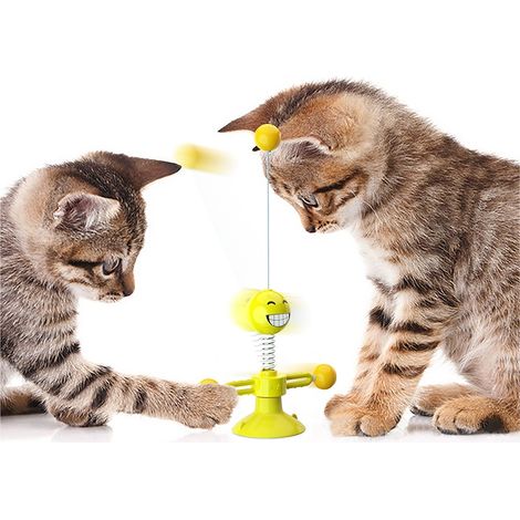 Jouet pour chat interactif à plumes amusantes et bâtonnets amusants (1/4)