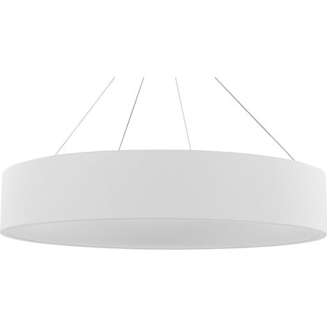 Lámpara de techo LED de metal blanco anillo forma redonda moderno glamour Lenya (1/5)