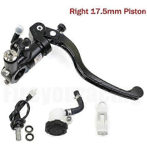 Levier de maître-cylindre de frein et d'embrayage Adelin Px1 pour moto Z750 Z900 Mt07 Cafe Racer (noir, côté droit, 17,5 mm), montage radial, 14 mm, 16 mm, 17,5 mm, 19 mm (1/5)