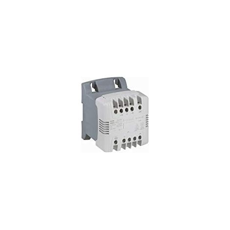 Legrand – Transformateur de commande et sécurité 63VA – Primaire 230/400V – Secondaire 24/48V – Bornes à vis pour montage sur rail DIN