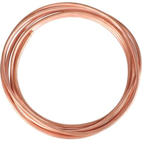 Union – Tube rond en cuivre souple 5 m – Diamètre 8 mm – Épaisseur 1 mm – Résistance à la pression 70-100 bars – Pour systèmes CVC et réfrigération (1/5)