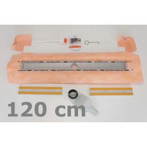 Kit pour Caniveau horizontal KERDI-LINE-F sans Grille SCHLUTER 1200 mm