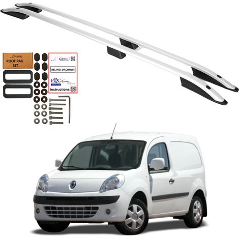 Barres de toit Renault Kangoo II 2008-2022 L2 longues en aluminium durable (1/5)