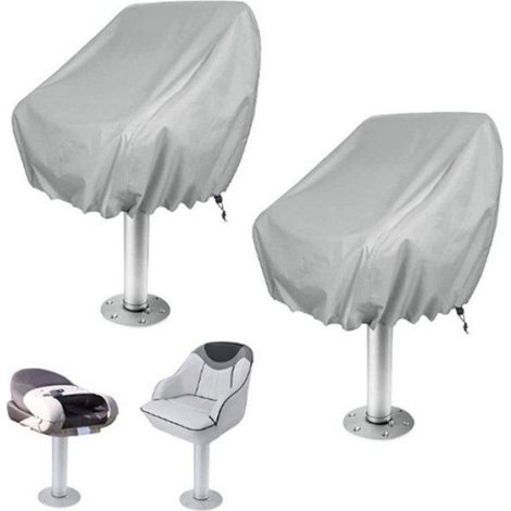 Housse De Siege Bateau - 210D Oxford - Impermeable Anti-UV - Pour Siege Bateau Standard - 2 Pieces (1/5)