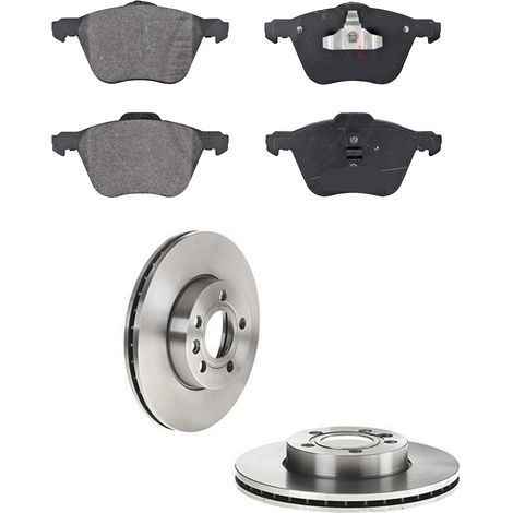 KIT FRENI ANTERIORI compatibile con VW SHARAN (7M8,7M9,7M6) - DISCHI + PASTIGLIE OEM: P 85 061 , P 85 060 , P 85 039 / 16297 , 17114 , 17355 /SOSTITUZIONE DIRETTA/BASSA POLVERE/SILENZIOSO (1/5)