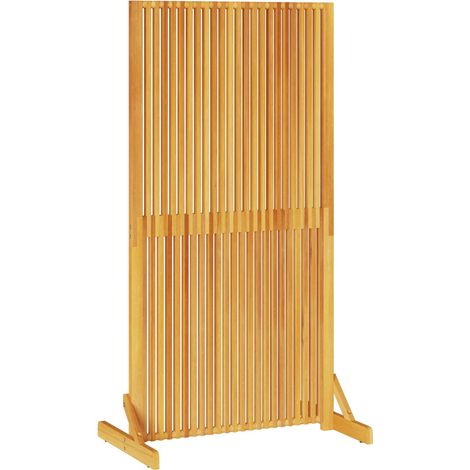 Sichtschutz Braun 79,5 x 50 x 150 cm Massivholz Akazie