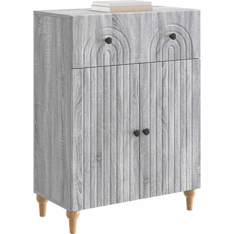 Sideboard/Anrichte/Buffet Graues Sonoma 66 x 34,5 x 90 cm Holzwerkstoff LXWW382902 (1/5)