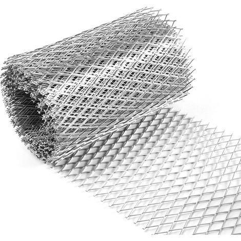Grille de protection contre les feuilles, rouleau de 6 m, protection de gouttière, grille de protection en aluminium pour gouttières, protection contre les feuilles, découpable, protection du drainage (1/5)
