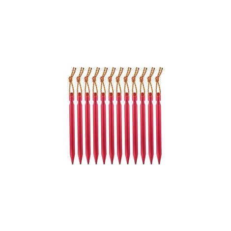 Piquets Tente, Sardines Tente Camping 18 cm avec Pochette de Rangement, Lot de 12 (1/5)