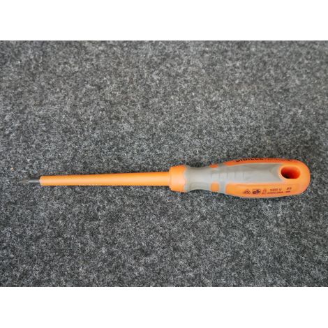 Tournevis Pozidriv PZ 1x100mm isolé 1000V manche bi-matière lame non-decolletée IS18ND (1/2)