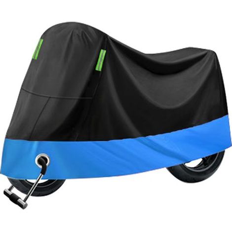 Housse de moto avec œillet pour cadenas, housse imperméable pour vélo d'extérieur, protection contre la pluie, le soleil, la poussière et le vent, pro (1/5)