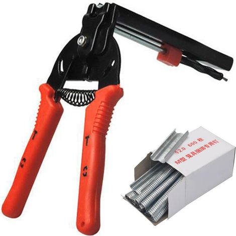 Pince à cage pour lapins, canards et pigeons, clips pour fil de fer, assemblage manuel, outils agricoles en acier au manganèse avec clou M (1/5)