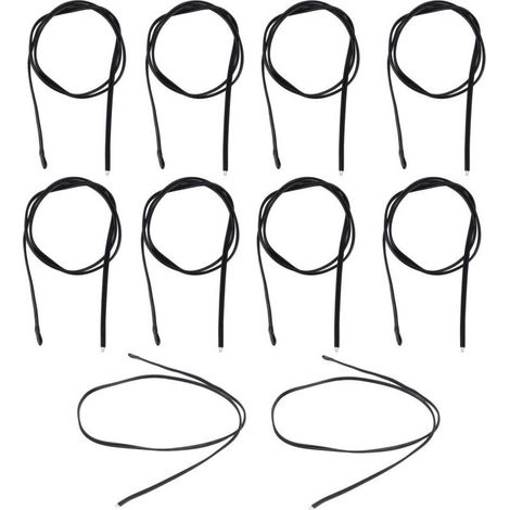 10 Capteurs de Température NTC B3950 50K pour Automobiles, Sonde Thermique en PVC et Résine Époxy, Longueur 500mm (1/5)