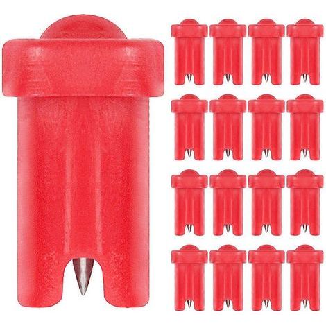 100 aiguilles pour colle à faux cils, flacon de colle, aiguilles anti-obstruction, fournitures pour extensions de cils-1.3x0.8cm-Red (1/4)