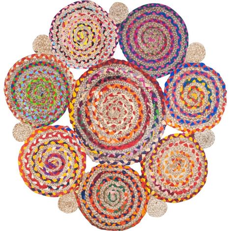 Signes Grimalt Tappeto di input tessile domestico Carpet multicolore tappeto 90x90x1cm 19943