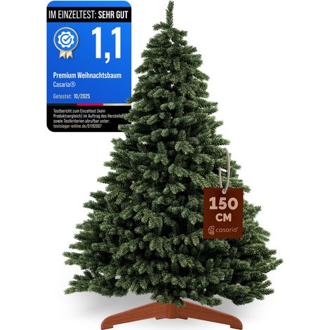 CASARIA® Premium Artificial Christmas Tree L 150x90cm XL 180x110cm With Stand  L (1/5)