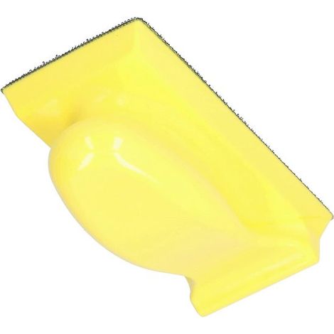 Bloc de ponçage carré avec velcro – 136 x 66 mm – Poignée ergonomique – Bois, detailing auto et meubles (1/5)