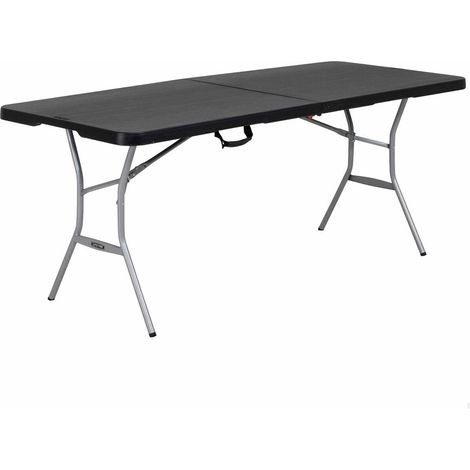 Lifetime 80788 Klapptisch schwarz und grau 183x76 cm