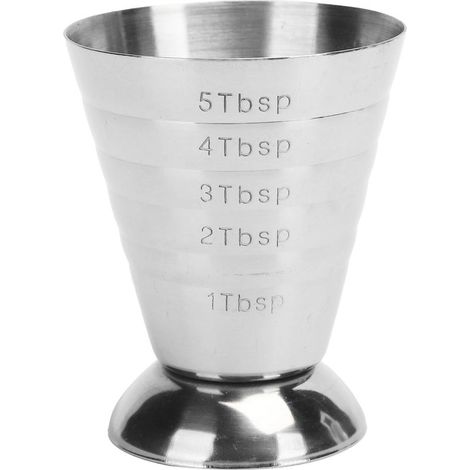 Bar-Jigger aus Edelstahl mit multifunktionalen Graduierungen für Cocktails (1/5)