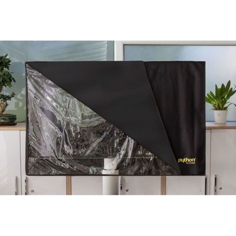 Housse de protection TV - GENERIC - Python Series - 101 x 63 cm - Résistante aux intempéries - Noir (1/4)