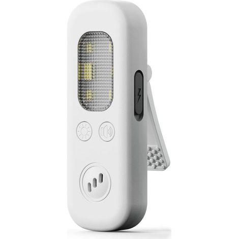 Alarme de sécurité personnelle dotée d'une sirène puissante de 130 dB,d'un feu stroboscopique tricolore et d'une lampe de poche LED (Blanc) rechargeable via USB C et adaptée aux femmes,aux enfants,a (1/5)
