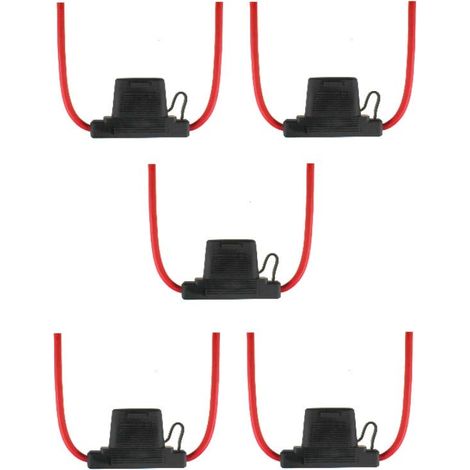 Offgridtec 005017 Supporto per fusibile piatto, Rosso, 5 Stk (1/3)