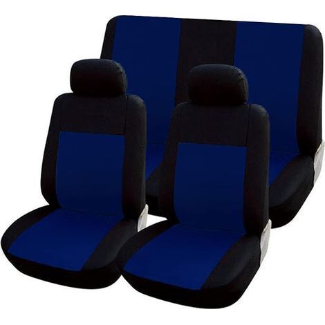 Lot De 6 Housses De Siège Universelles, Tissu Élastique Synthétique, Protection Avant Et Arrière, Compatible Air-Bag (1/5)