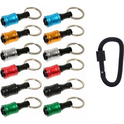 Ensemble de 12 pièces comprenant des porte-embouts de 6,35 mm (1/4 pouce) et des porte-embouts pour tournevis à percussion à six pans creux, des rallonges pour clés, un système de dégagement rapide et (1/4)
