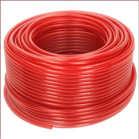 Flexible PVC 4 x 2 mm, rouge rouleau 100 m